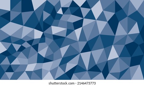 Fondo abstracto poligonal azul con formas triangulares