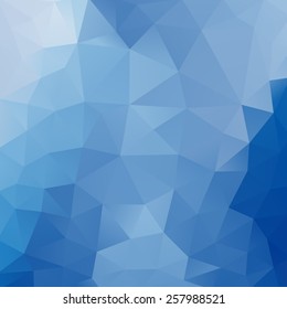 Blue polygonal abstract geometric background