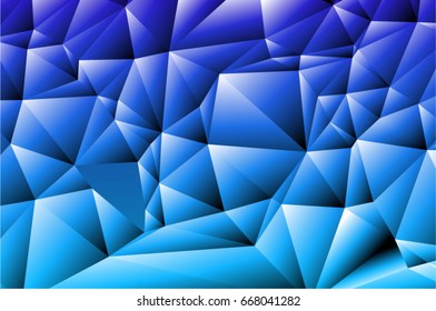 Blue polygonal background. pink abstract mosaic for background.