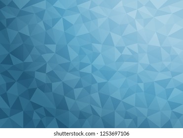 Blue polygonal background and texture. abstract design, Vector triangle background template design.