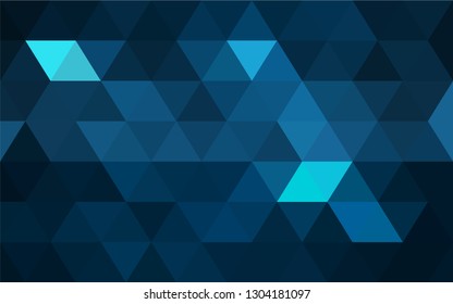 Blue polygonal background. Vector gradient