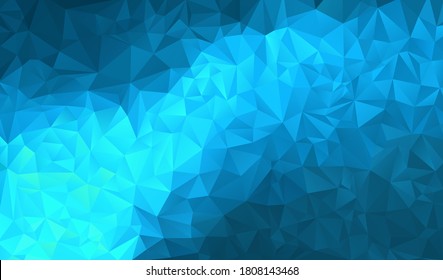 Fondo poligonal azul. Ilustración vectorial. 