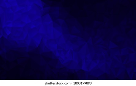 Fondo poligonal azul. Ilustración vectorial. 