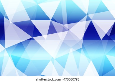 blue polygonal background for your banner, presentation, business idea. vector illustration.