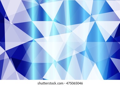 blue polygonal background for your banner, presentation, business idea. vector illustration.