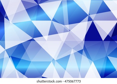 blue polygonal background for your banner, presentation, business idea. vector illustration.