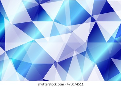 blue polygonal background for your banner, presentation, business idea. vector illustration.
