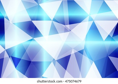 blue polygonal background for your banner, presentation, business idea. vector illustration.