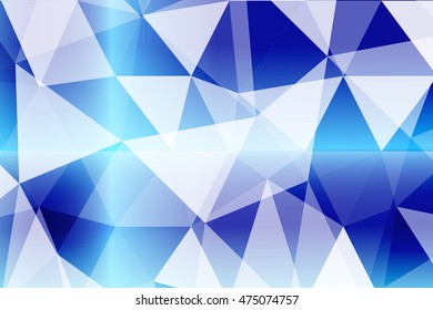 blue polygonal background for your banner, presentation, business idea. vector illustration.