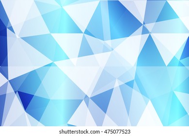 blue polygonal background for your banner, presentation, business idea. vector illustration.