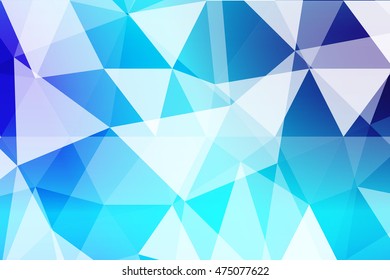 blue polygonal background for your banner, presentation, business idea. vector illustration.