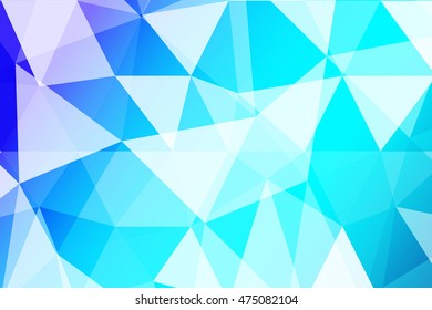 blue polygonal background for your banner, presentation, business idea. vector illustration.