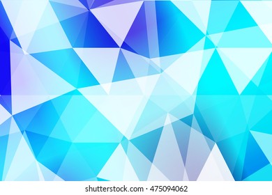 blue polygonal background for your banner, presentation, business idea. vector illustration.