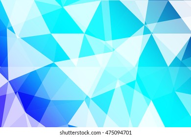 blue polygonal background for your banner, presentation, business idea. vector illustration.