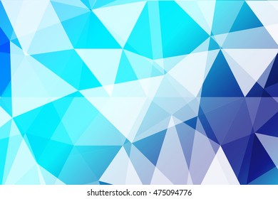blue polygonal background for your banner, presentation, business idea. vector illustration.