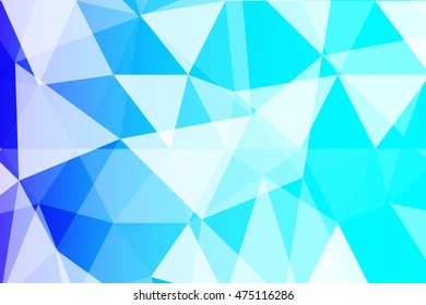 blue polygonal background for your banner, presentation, business idea. vector illustration.