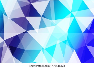 blue polygonal background for your banner, presentation, business idea. vector illustration.