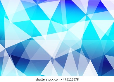 blue polygonal background for your banner, presentation, business idea. vector illustration.