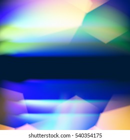 Blue polygonal illustration consist of hexagonal elements. Triangular pattern for your business design. Geometric background with gradient.