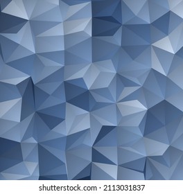 Blaue polygonale Illustration aus Dreiecken. Geometrischer Hintergrund im Origami-Stil. Dreieckiges Design für Ihr Unternehmen.