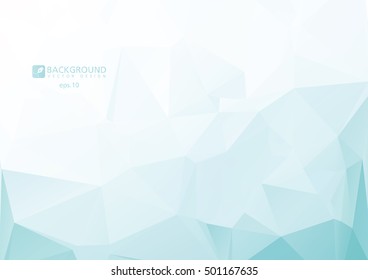 blue polygonal illustration. Geometric background in Origami style with gradient. Triangular design