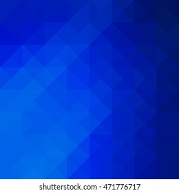 blue polygonal illustration, low poly style vector