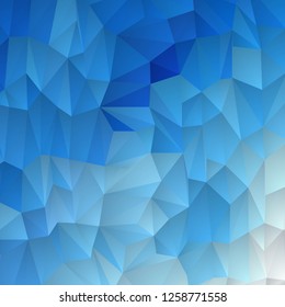 Blue polygonal illustration, which consist of triangles. Geometric background in Origami style with gradient. Triangular design for your business