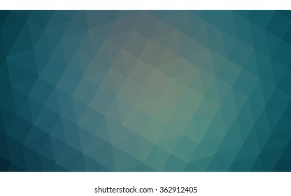 Blue polygonal illustration, which consist of triangles. Geometric background in Origami style with gradient. Triangular design for your business in vector.