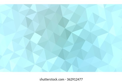 Blue polygonal illustration, which consist of triangles. Geometric background in Origami style with gradient. Triangular design for your business in vector.