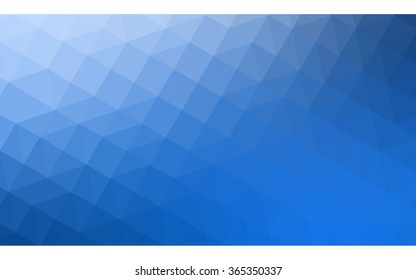 Blue polygonal illustration, which consist of triangles. Geometric background in Origami style with gradient. Triangular design for your business.