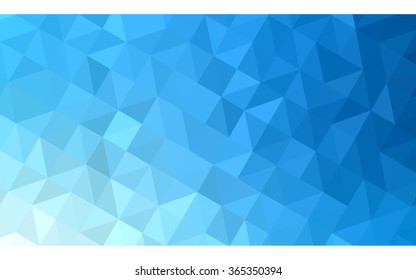 Blue polygonal illustration, which consist of triangles. Geometric background in Origami style with gradient. Triangular design for your business.