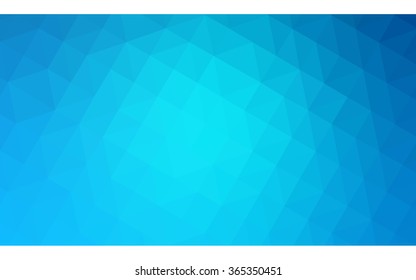 Blue polygonal illustration, which consist of triangles. Geometric background in Origami style with gradient. Triangular design for your business.