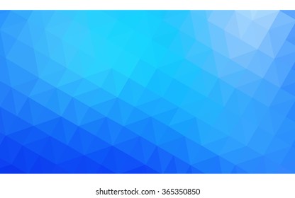 Blue polygonal illustration, which consist of triangles. Geometric background in Origami style with gradient. Triangular design for your business.