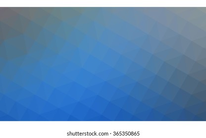 Blue polygonal illustration, which consist of triangles. Geometric background in Origami style with gradient. Triangular design for your business.