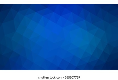 Blue polygonal illustration, which consist of triangles. Geometric background in Origami style with gradient. Triangular design for your business.