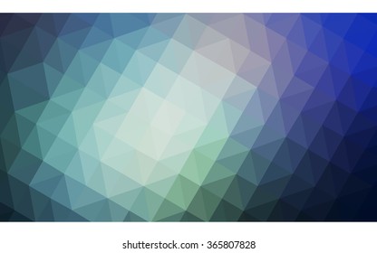 Blue polygonal illustration, which consist of triangles. Geometric background in Origami style with gradient. Triangular design for your business.