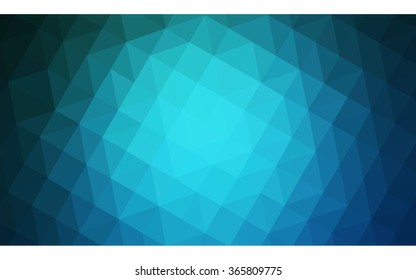 Blue polygonal illustration, which consist of triangles. Geometric background in Origami style with gradient. Triangular design for your business.