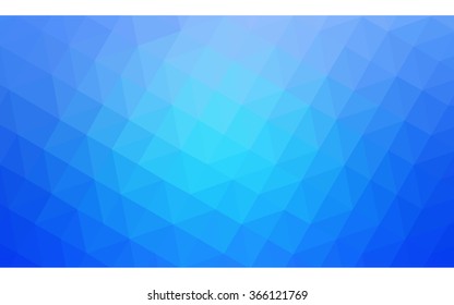 Blue polygonal illustration, which consist of triangles. Geometric background in Origami style with gradient. Triangular design for your business.