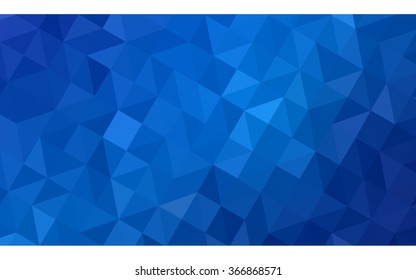 Blue polygonal illustration, which consist of triangles. Geometric background in Origami style with gradient. Triangular design for your business.