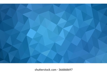 Blue polygonal illustration, which consist of triangles. Geometric background in Origami style with gradient. Triangular design for your business.