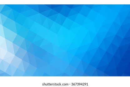 Blue polygonal illustration, which consist of triangles. Geometric background in Origami style with gradient. Triangular design for your business.