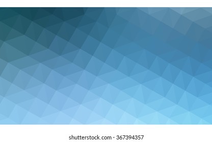 Blue polygonal illustration, which consist of triangles. Geometric background in Origami style with gradient. Triangular design for your business.