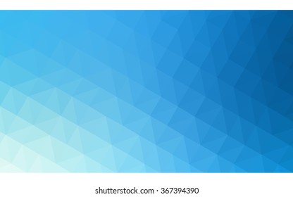 Blue polygonal illustration, which consist of triangles. Geometric background in Origami style with gradient. Triangular design for your business.