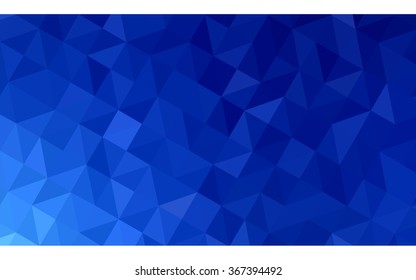 Blue polygonal illustration, which consist of triangles. Geometric background in Origami style with gradient. Triangular design for your business.