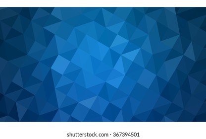 Blue polygonal illustration, which consist of triangles. Geometric background in Origami style with gradient. Triangular design for your business.