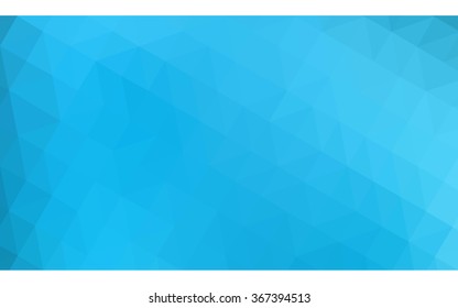 Blue polygonal illustration, which consist of triangles. Geometric background in Origami style with gradient. Triangular design for your business.