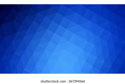 Blue polygonal illustration, which consist of triangles. Geometric background in Origami style with gradient. Triangular design for your business.