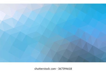 Blue polygonal illustration, which consist of triangles. Geometric background in Origami style with gradient. Triangular design for your business.