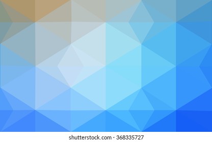 Blue polygonal illustration, which consist of triangles. Geometric background in Origami style with gradient. Triangular design for your business.