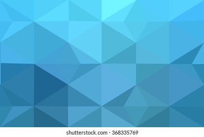 Blue polygonal illustration, which consist of triangles. Geometric background in Origami style with gradient. Triangular design for your business.